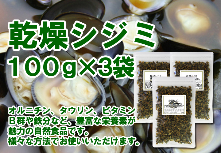 乾燥シジミ１００ｇ×３袋