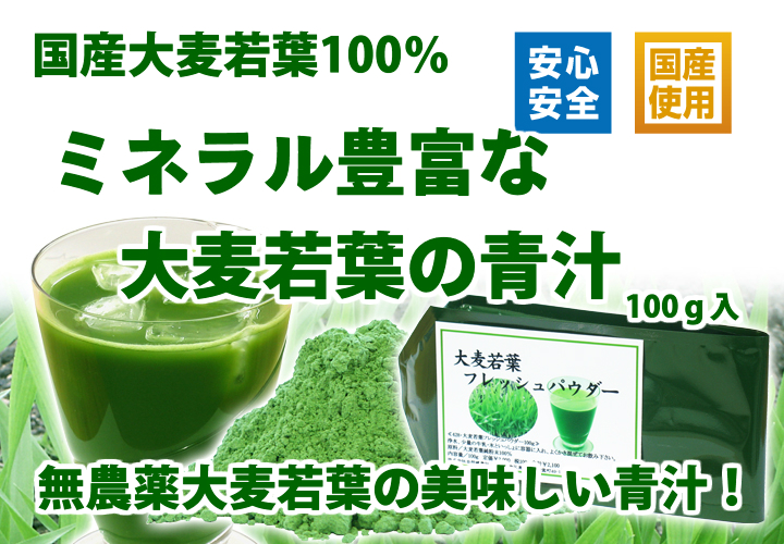 国産・大麦若葉の青汁粉末１００ｇ
