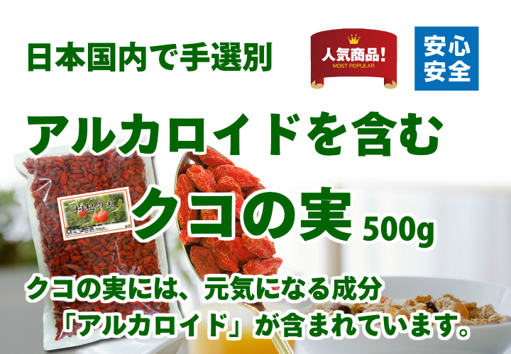 クコの実５００ｇ