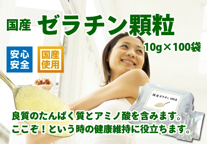 豚皮ゼラチン１０ｇ&times;１００食